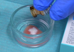 Operation 20. 3D plastic Al-veolar with a mixture of components using the method of Lioplast Mix-MAX